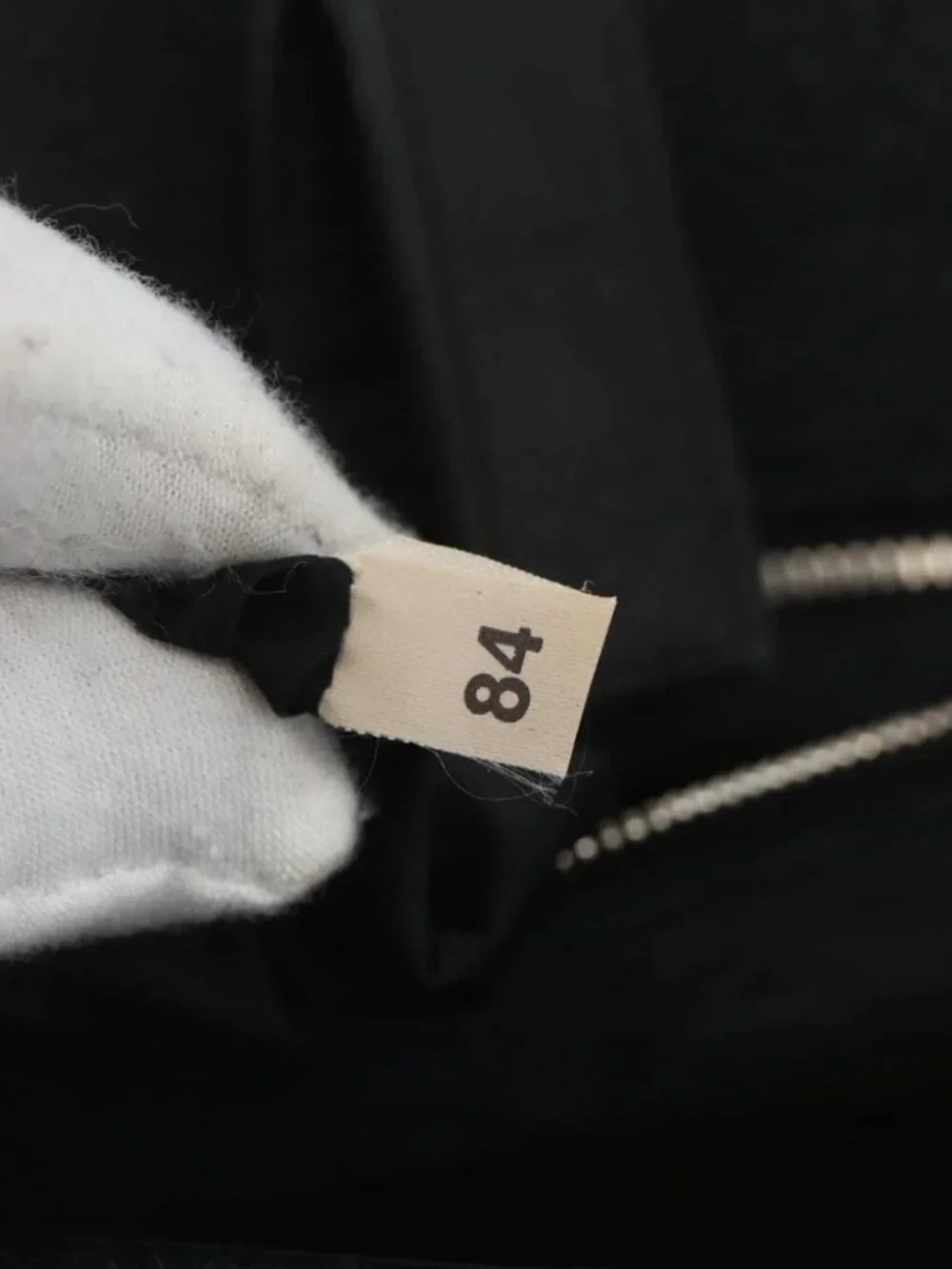 PRADA Shoulder Bag Wool Leather Black Silver